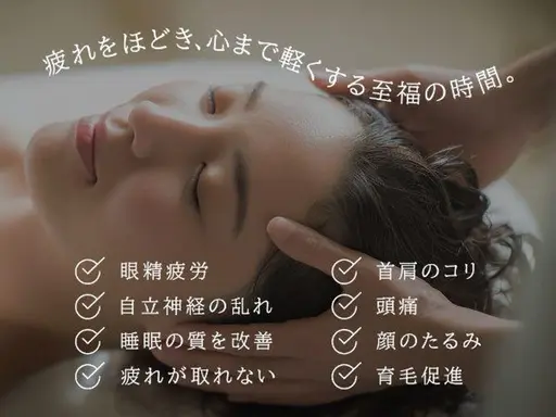 《極上ドライヘッドスパ60分》¥6000★脳疲労改善以上のメリットが！？◎頭首肩コリ