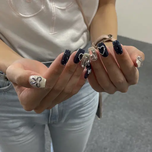 【オフなし限定】長さ出し10本＋パーツつけ放題＋お持ち込みアート90分