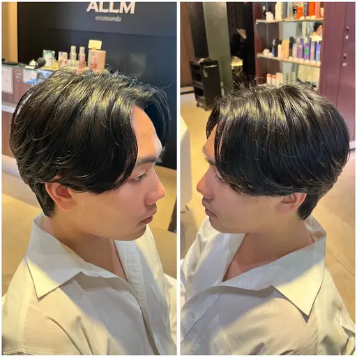 【👩‍🎓ミニモ学割クーポン】 メンズカット+韓国風カルマパーマ✂️