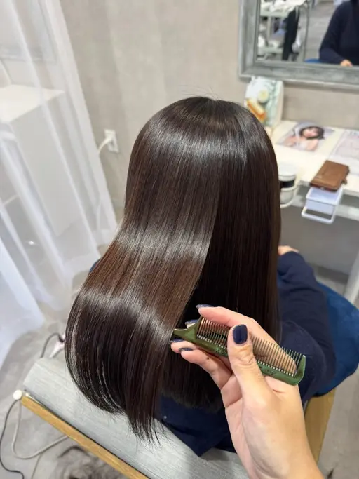 【ダメージレス✨ミニモ限定！】💎毛先カット+髪質改善極艶ストレート💎