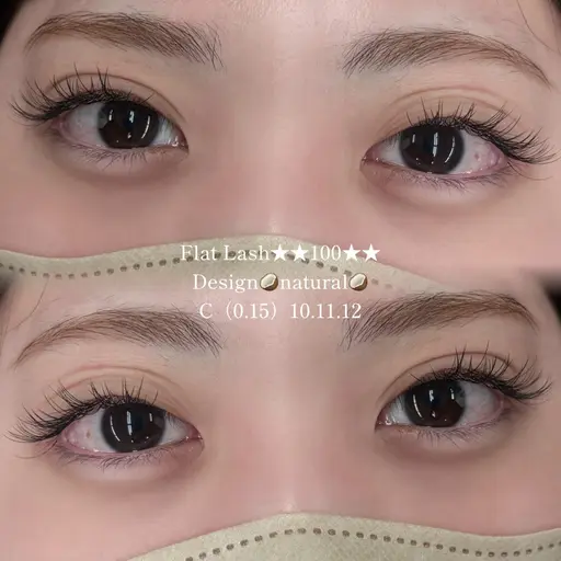 🪝オフなし🪝フラットラッシュ120本（最低保証100本）