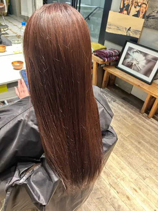 カラー＋潤い集中トリートメント(超音波アイロン付き)     モデル様募集中です！🙇‍♂️