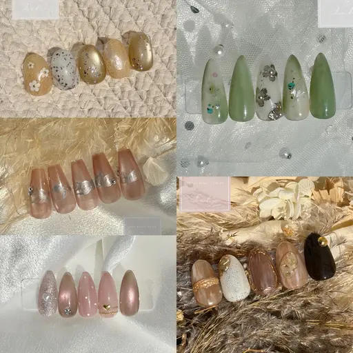 【オフ無】4月限定🌸20種類のデザインからお選びいただけます☘️キャンペーンネイル🎀