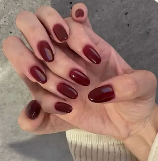 オフなしワンカラーネイル