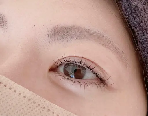 まつげパーマ　ナチュラル、立ち上げ