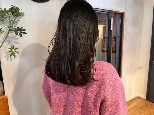 【雨の日クーポン☂️】艶感カラー＋カット＋TOKIOトリートメント✨￥15,400 → ￥9,000