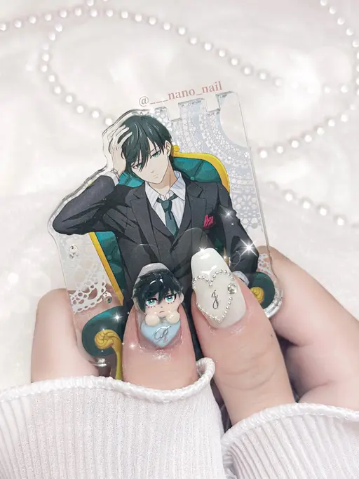 ‪ ‪〖 3Dパーツ2つ込💘〗アート×パーツつけ放題🧸‪推しネイル｜ 持ち込み画像🆗