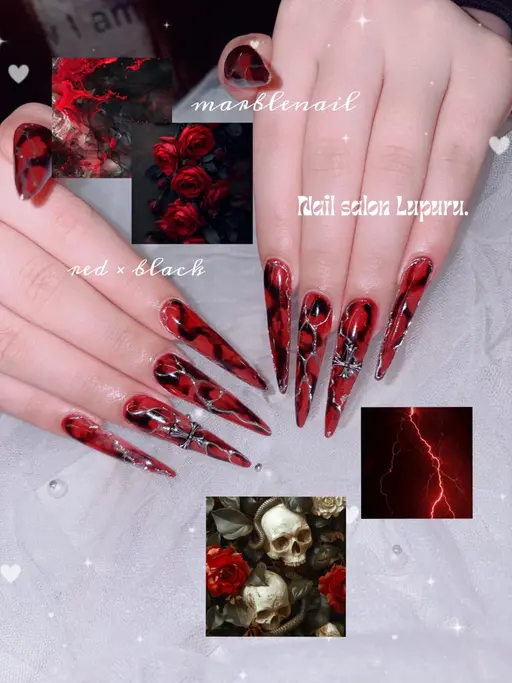 『ご新規様限定』オフケア込み10本アート+通常パーツ付け放題⟡.·*.【スーパーロングチップ長さだし】