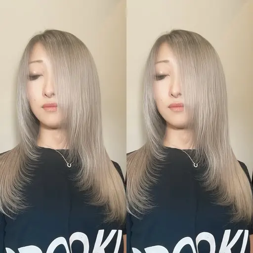 レイヤーカット+ダブルカラー