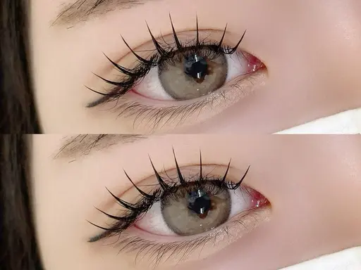 【4/16】来店限定！"Ｌカール”ダブルフラットラッシュ80束/束感コーティング仕上げ