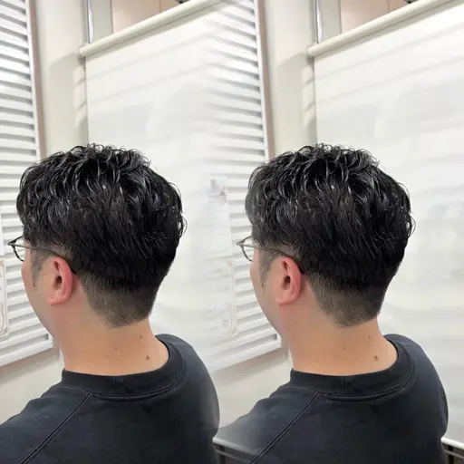 メンズ❤️‍🔥カット➕パーマ➕眉カット【1stepトリートメント付🧴】