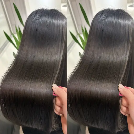 【💖平日限定💖艶髪フルコース】縮毛矯正+艶カラー+カット+選べるトリートメント✨