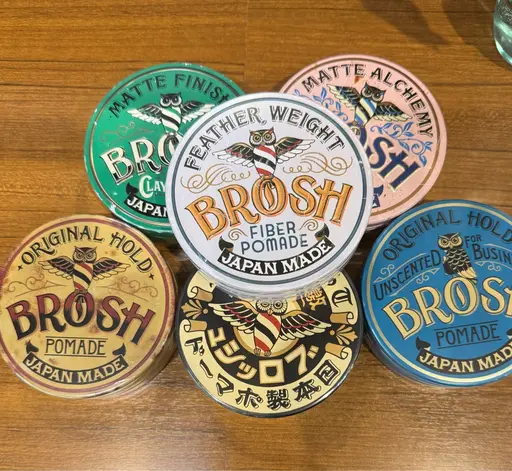 【スタイリング剤セット】メンズカット＋セット＋BROSHポマード
