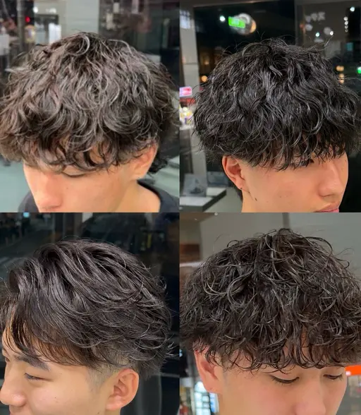 【4月限定🌸/新生活応援割📣/セット時短🤝】メンズカット＋クリームパーマ＋炭酸ケア🧼