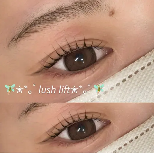 :)上下まつ毛パーマモデル🥣(30分と記載がごさいますが90​〜​120分の施術となります)