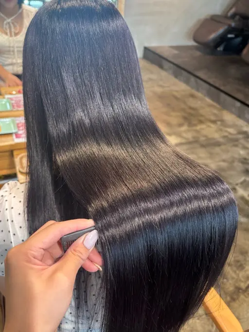 【半額以下✨】髪質改善カラー＋毛先メンテナンスカット(髪質改善ストレート&カラー)