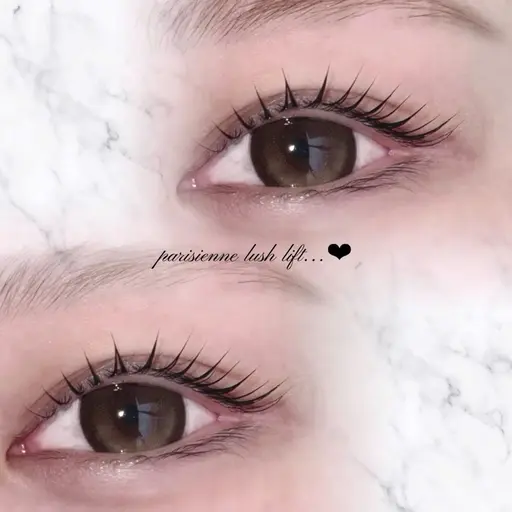 👀まつ毛パーマ＋美眉WAXスタイリング(メイク付き)同時施術✨所要時間105分時間