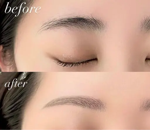 ⚠️4月28日10時予約のみ。アイブロウスタイリング（Wax、間引き）最後にメイク仕上げ✨