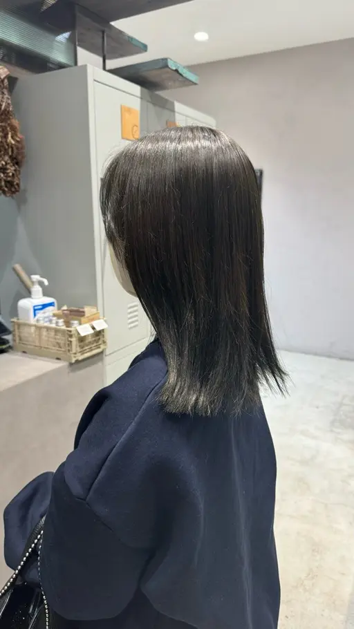 🌙カット+透明感カラー+後処理