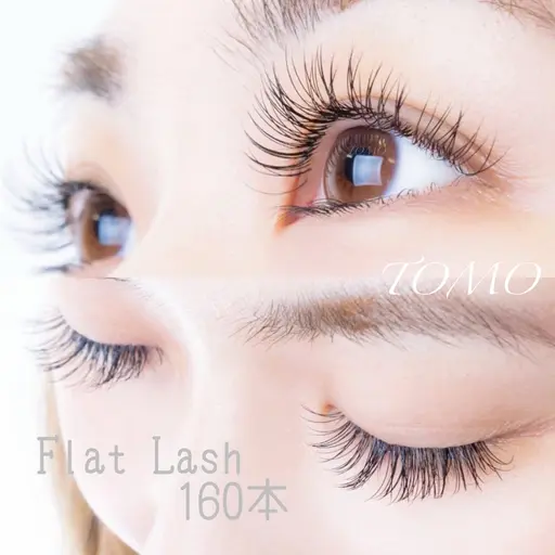【トレンド束感仕上げ】フラットラッシュ160本💎《お気に入りに登録限定💖保湿ケア付き🫧》