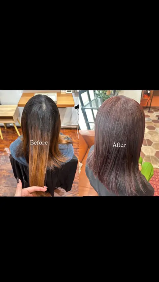 前髪カット➕ワンカラー ✂️🩷