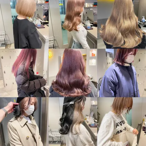 卒業式や、入学先に向けてイメージを変えたい方✨《ダブルカラー》ケアブリーチ変更可