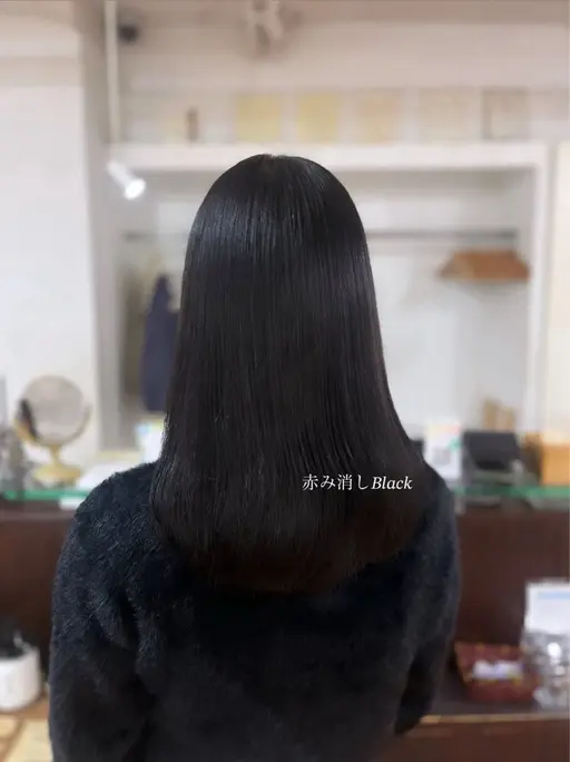 就活生にオススメ✨️黒染めしない寒色艶カラー🫐＋1️⃣𝒔𝒕𝒆𝒑トリートメント