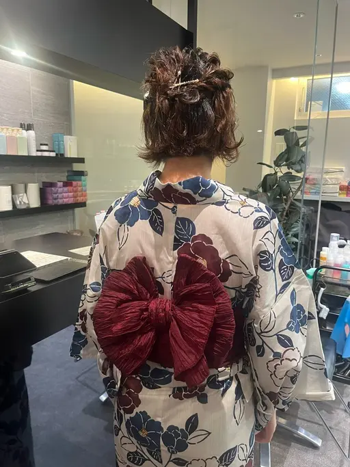 【お祭りや花火大会🌟】夏限定☀️浴衣着付+ヘアセット🎀