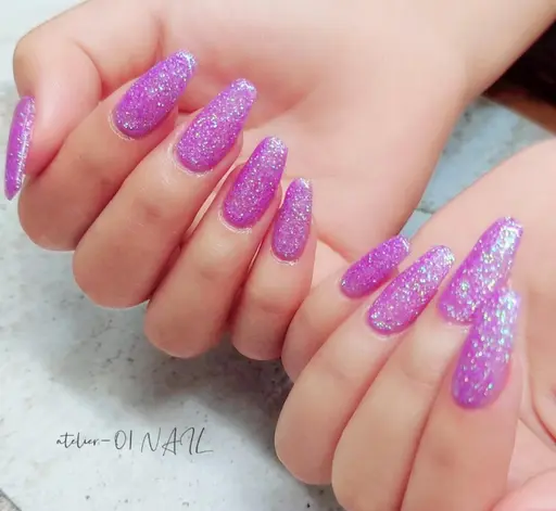 ミニモ限定★長さだし10本+ワンカラーorラメ(オフなし)