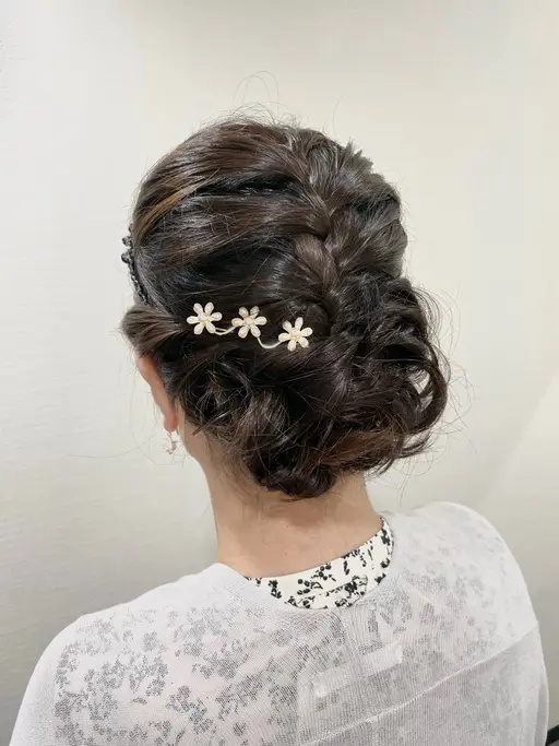 お呼ばれヘアセット⭐︎アップスタイル ハーフアップ 編み下ろし なんでもOK