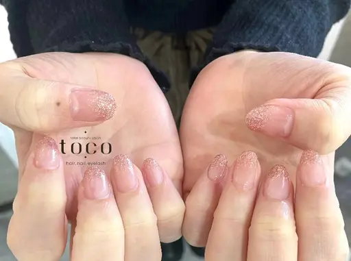 4/23空きあり⭕️【オフなし】ハンド☆ラメグラデーション