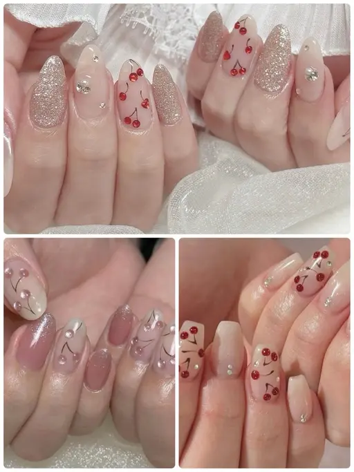 🍒4月限定さくらんぼネイル🍒(色の変更可能です)【オフ+500円】