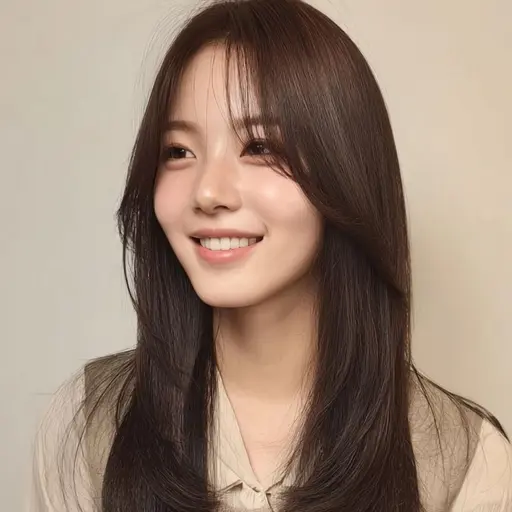 前髪➕#韓国風#顔周りカット