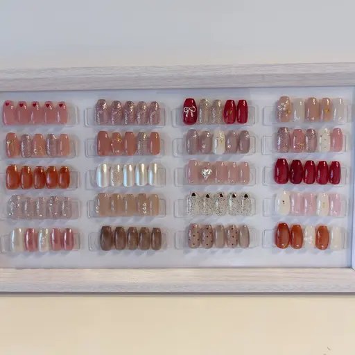 【他店オフあり・30種類から選べるデザイン🪽】ピンク、キラキラ多めのデザインセットサンプルです🧸ྀི⭐️