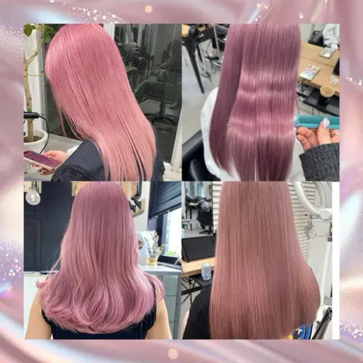 【人気No.1❕】🎀ダブルカラー+艶トリートメント🎀ケアブリーチ付き