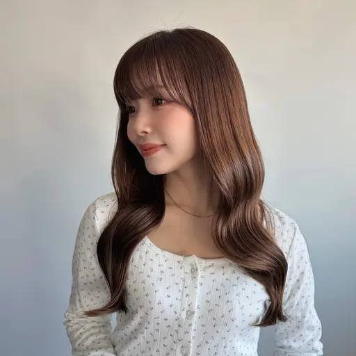 【色落ちまで可愛い♡】透明感ケアカラー＋2stepTR⭐️ショートボブレイヤーワンカラー韓国ヘア暖色髪質改善新宿代々木