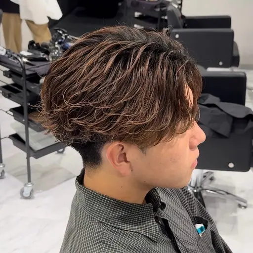 【18時or19時​〜​限定】本日限定‼️⭐️時短セット⭐️毛流れ作りたい方にオススメ🌀メンズニュアンスパーマ🌀