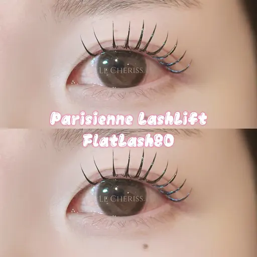 《当日限定価格❗️》パリエク💖【パーマ+フラットラッシュ80本】✅詳細必読⚠️現金決済/オフ込みOK/LED変更◎