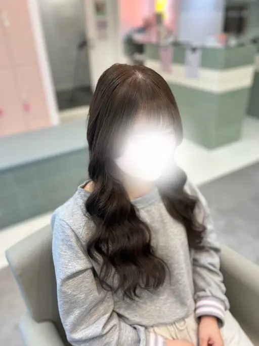 【🆕速予約限定メニュー🆕】大人気🌸前髪生え癖クロスパーマ🌸+前髪カット+ワンカラー🩵