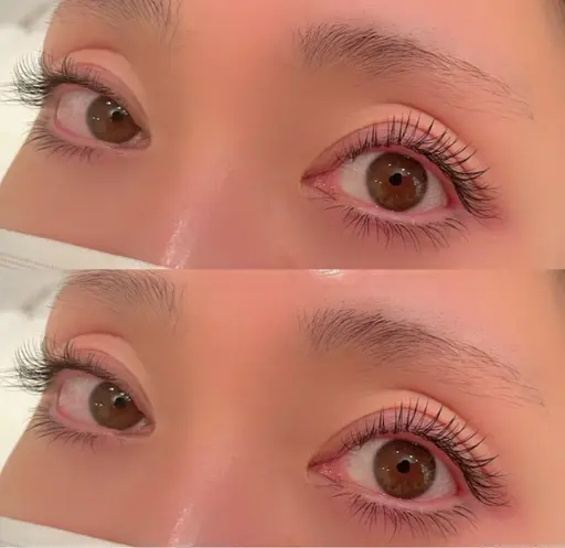 【🌼期間限定クーポン🌼】フラットラッシュ80本＋コーティング剤で束感仕上げ🩵