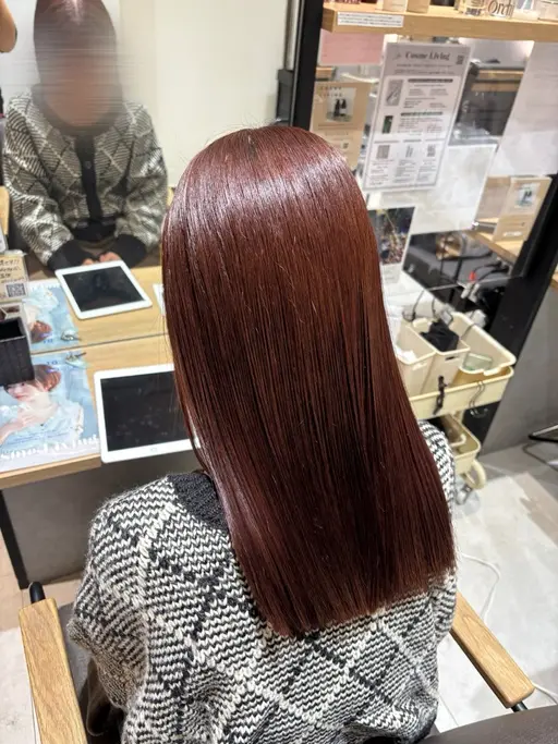 【平日限定❕】カット（毛先・ボブ・レイヤー）+縮毛矯正+カラー+トリートメント