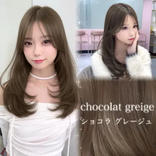 【新規人気No.1👑お試しクーポン🌸】モテ🩶スタイル✨カット+艶カラー＋3STEPトリートメント🫧