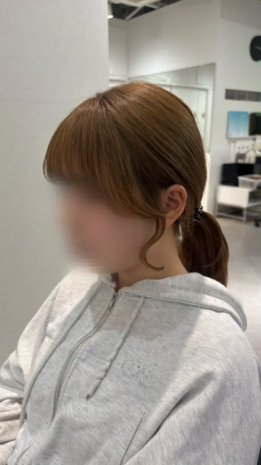 盛れる前髪、顔周りカット✂︎🤎