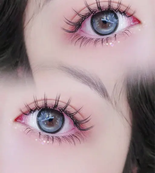 💕【SNS話題】韓国アイドル束感まつ毛✨ダブルフラットラッシュ80束➕下マツエク　コーティング付き