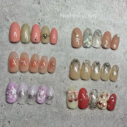 【5月限定🎀】キャンペーンネイル右¥6.000/左¥7.000