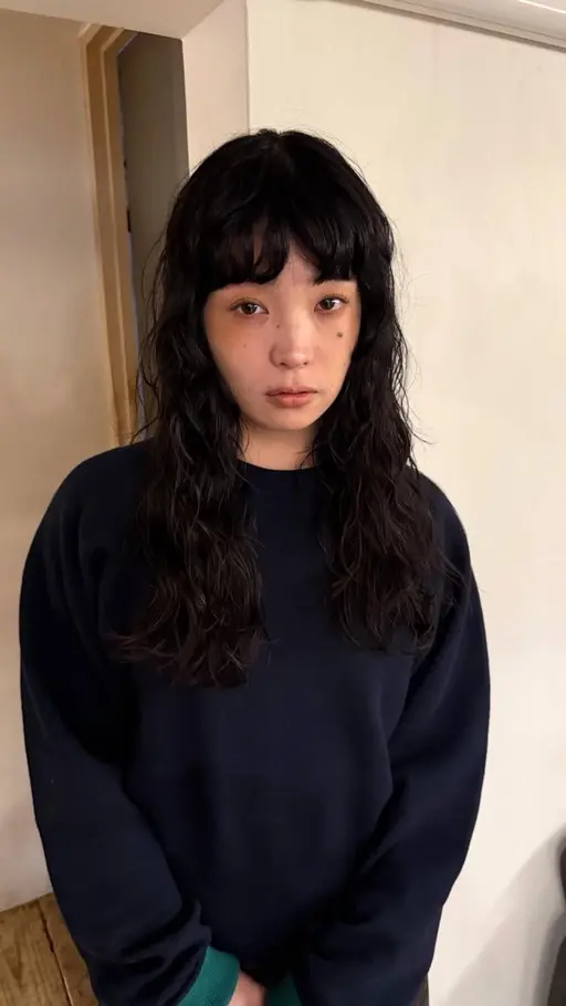🎞trend long perm 🎞️カット＋パーマ