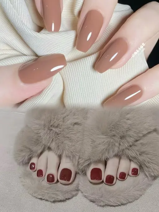 💫冬限定🩵ハンドワンカラー＋フットワンカラー❣️ソフト付け替えオフ代無料