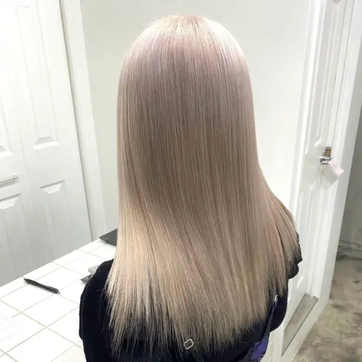 【当日予約○】💐ダブルカラー（ブリーチ+カラー）+2Stepトリートメント💐