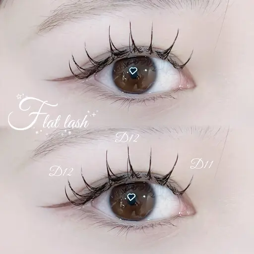 【ナチュラルに盛れる束感まつ毛🫧】技術向上のため特別価格‼️🎀 フラットラッシュ 100本🎀(オフあり＋¥550)