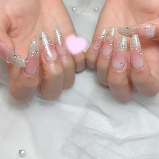 【10本チップ長さ出し】10本アート＋パーツ付け放題🎀当日デザインの相談OK🫶🏻オフケア込み